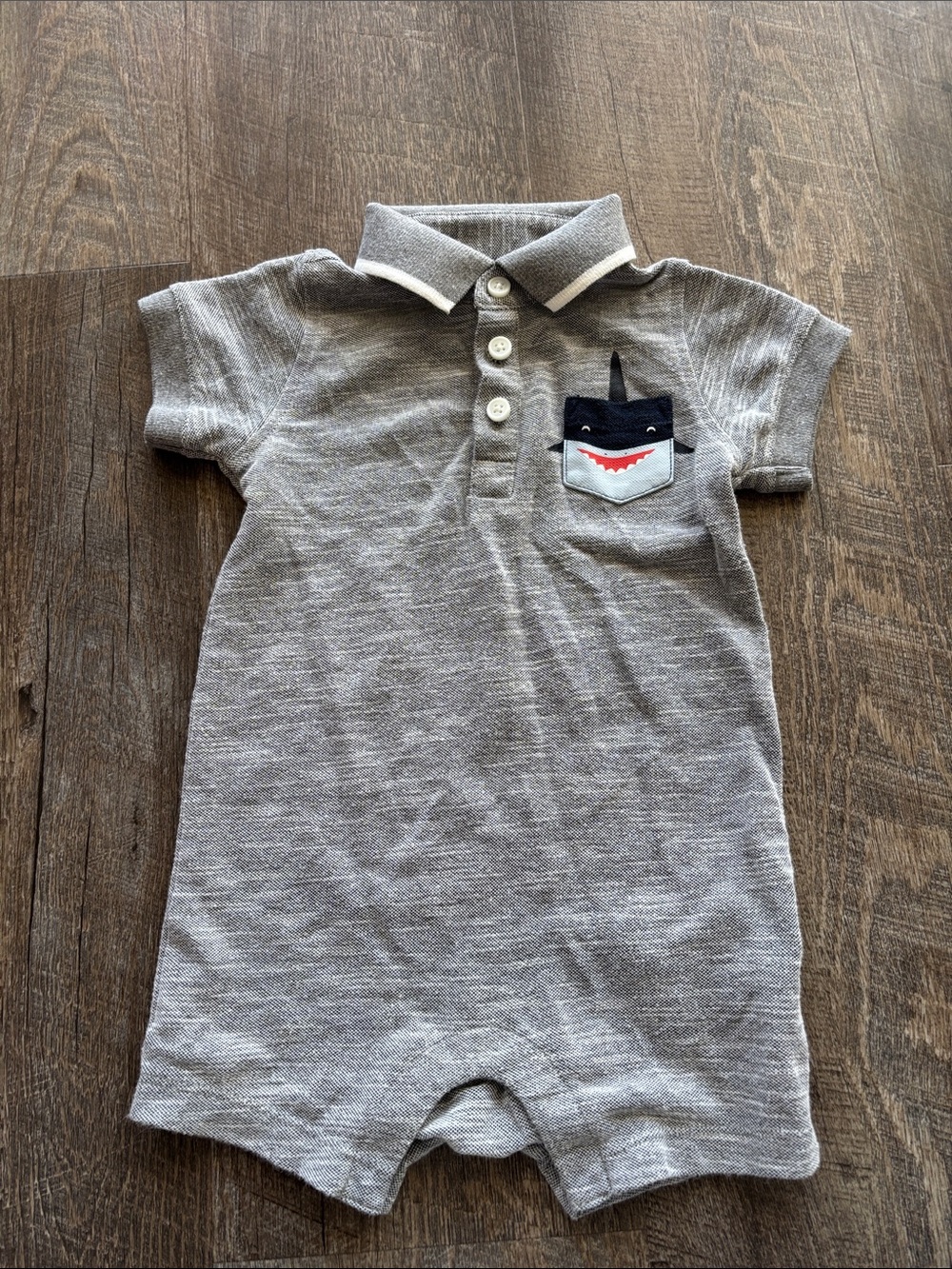 Old Navy Gray Polo Shark Pocket One-Piece